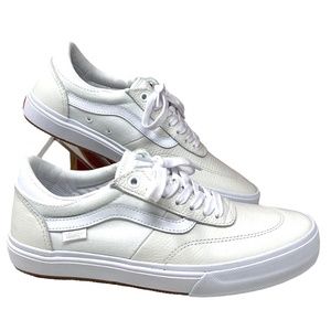 VANS Gilbert Crockett Casual Shoes For Women White Leather Sneakers VN0A5JIFWWW